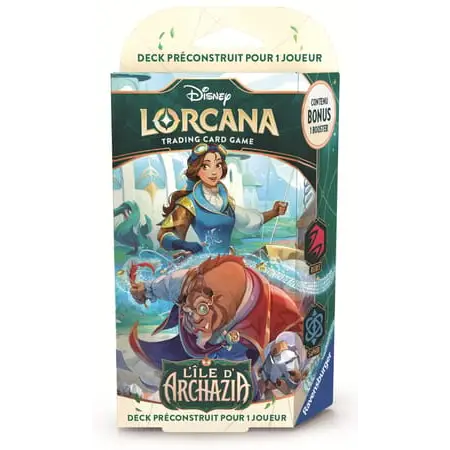 Deck de Démarrage – La Belle et la Bête Disney Lorcana : L’Île d’Archazia