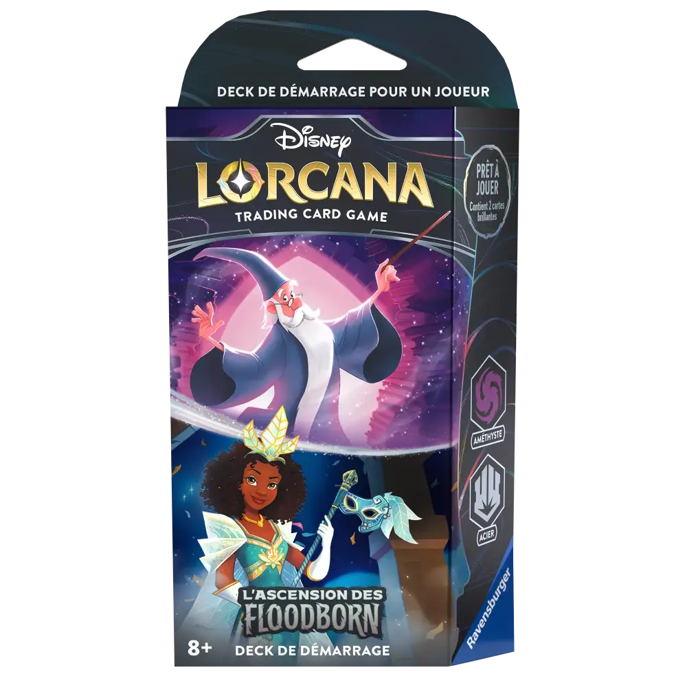 Deck de Démarrage Merlin & Tiana – Disney Lorcana L'Ascension des Floodborn (Français) - Poke-Geek