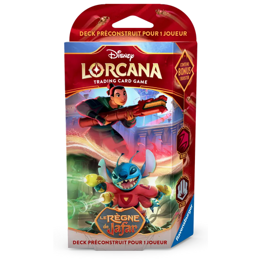 Deck de Démarrage – Mulan et Stitch – Disney Lorcana Chapitre 8: Le Règne de Jafar (FR)