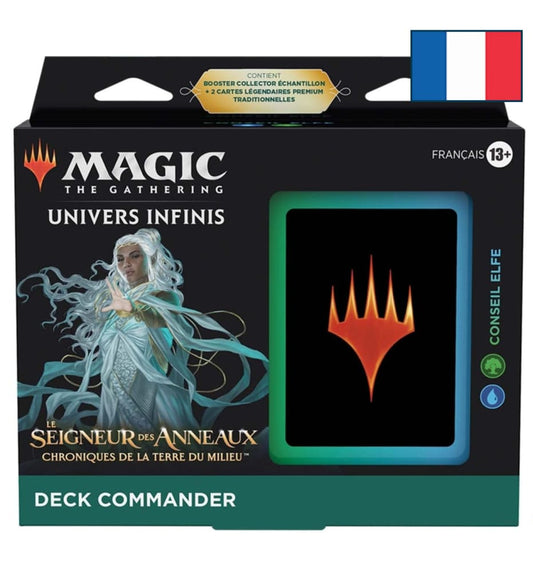 Deck - Magic the Gathering - Le Seigneur des Anneaux - Conseil Elfe - Commander - Scellé - Français