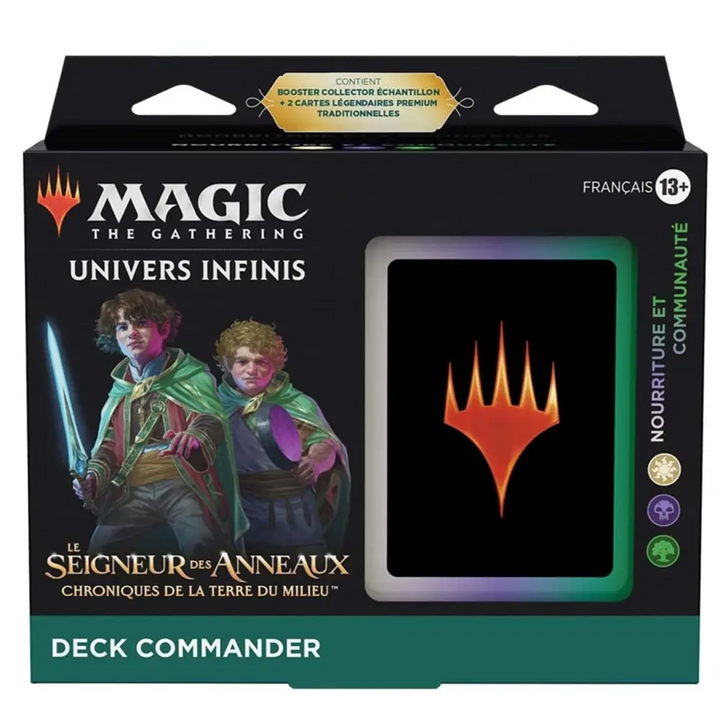 Deck - Magic the Gathering - Le Seigneur des Anneaux - Nourriture et Communauté - Commander - Scellé - Français