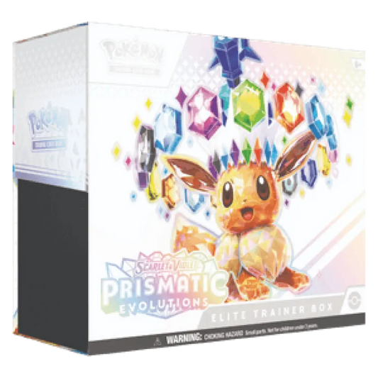 🚩 Défaut de Scellage: 🚩 Elite Trainer Box Pokémon EV8.5 – Évolutions Prismatiques (Anglais)