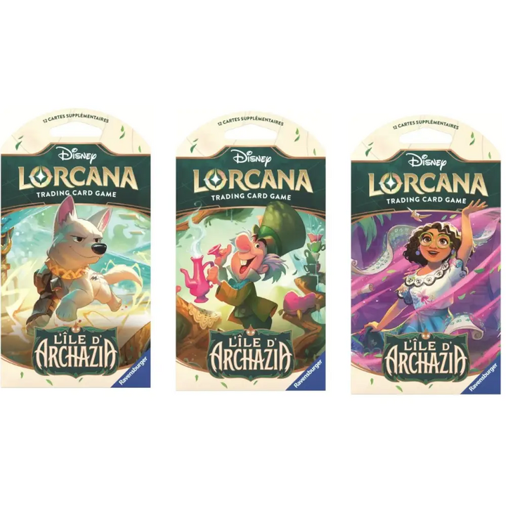Disney Lorcana - Booster Blister Cartonné (Chapitre 7 : L'Île d'Archazia) FR