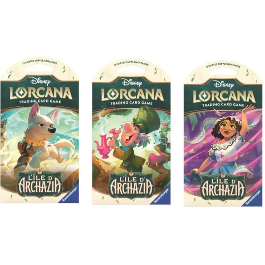 Disney Lorcana - Booster Blister Cartonné (Chapitre 7 : L'Île d'Archazia) FR