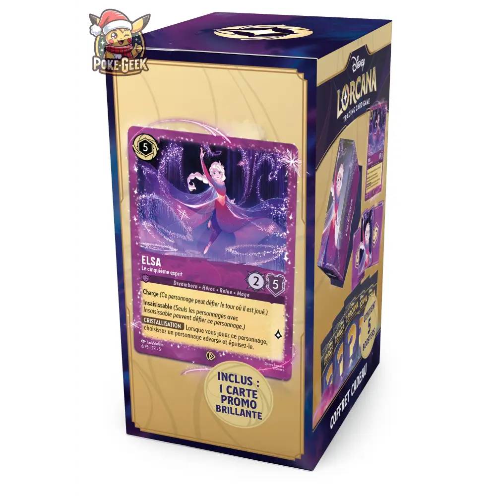 DISNEY - Lorcana - 🎁 Coffret Cadeau Elsa – Set 9 Fabuleux (Chapitre 9 - FR) - Poke-Geek