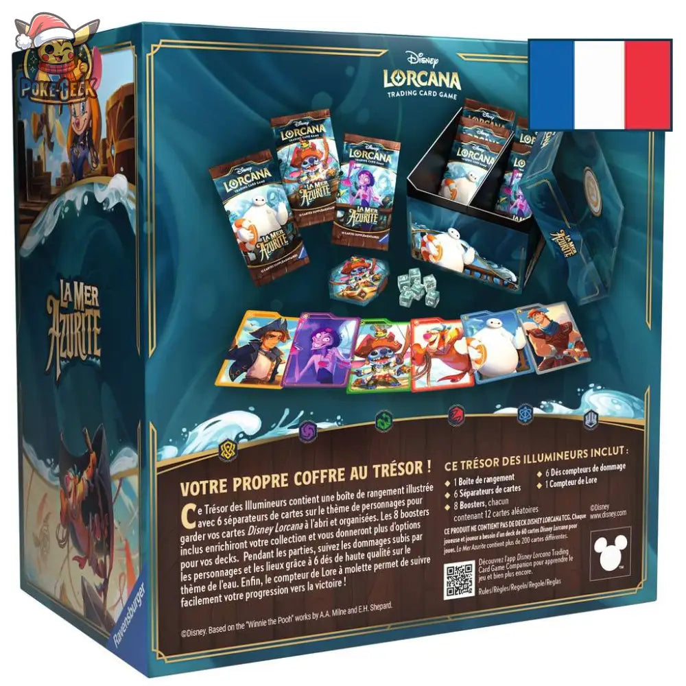 Disney Lorcana – Coffret Trésor des Illumineurs – La Mer Azurite – FR
