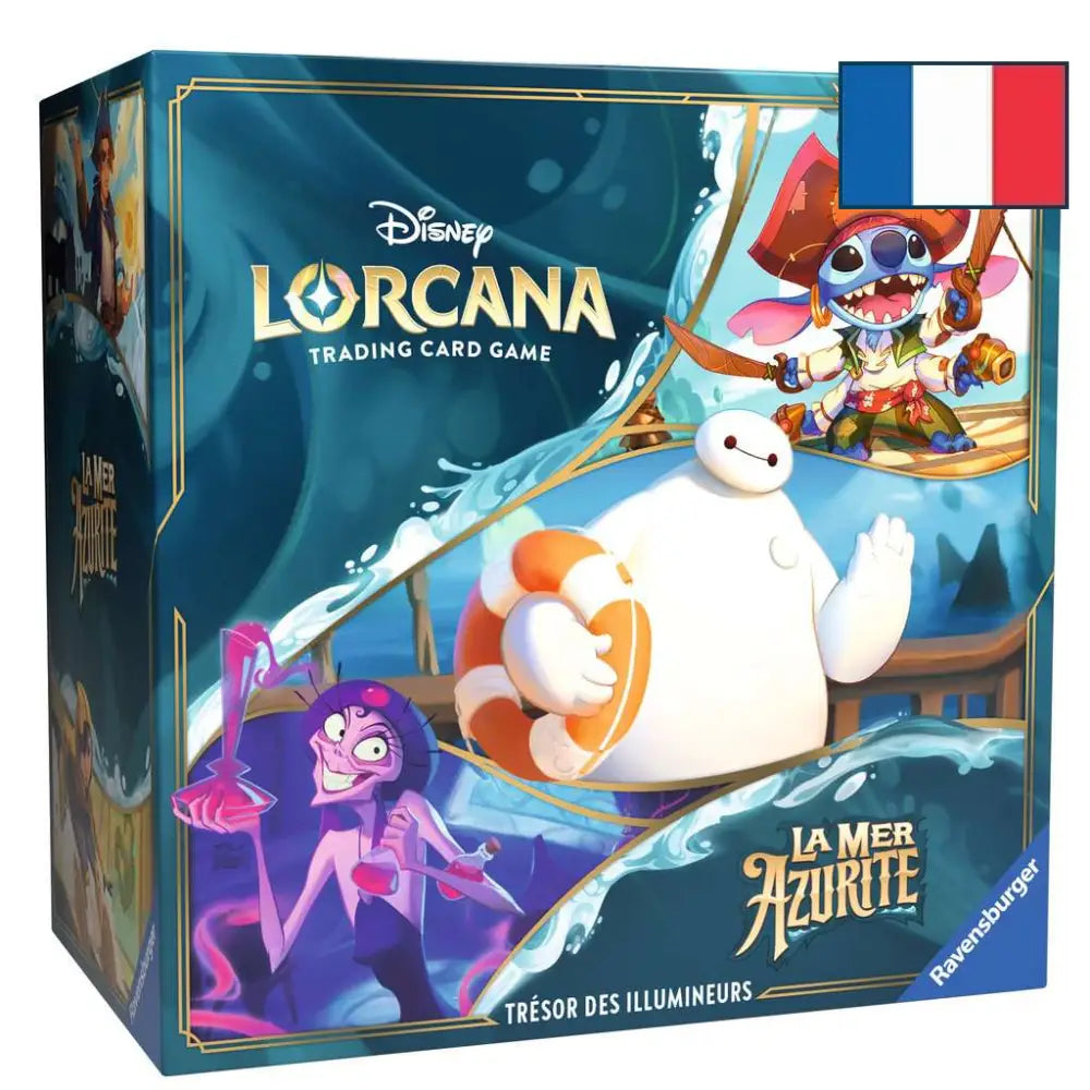 Disney Lorcana – Coffret Trésor des Illumineurs – La Mer Azurite – FR
