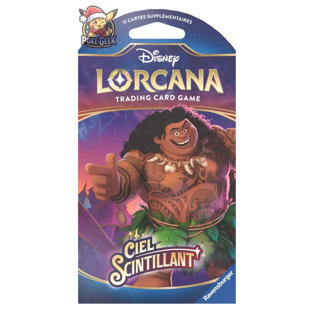 Disney Lorcana Jcc: Ciel Scintillant - Booster (Blister Cartonné) Fr
