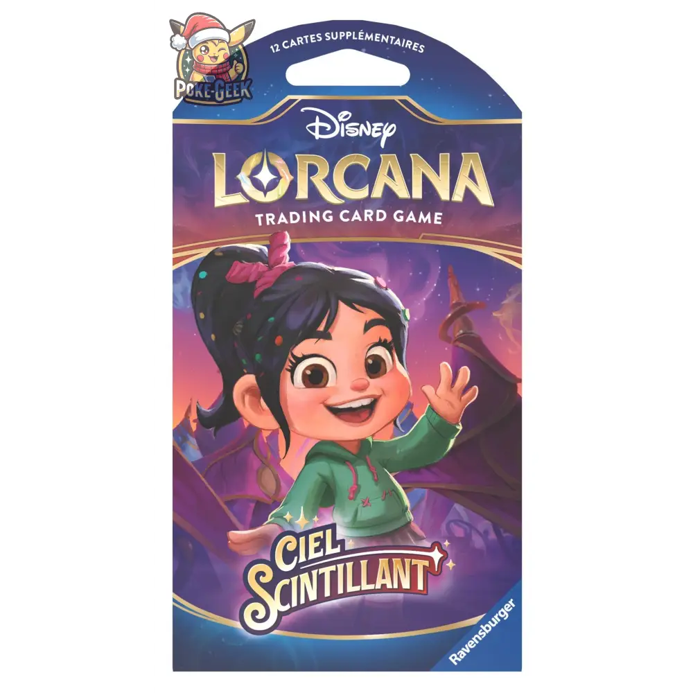 Disney Lorcana Jcc: Ciel Scintillant - Booster (Blister Cartonné) Fr