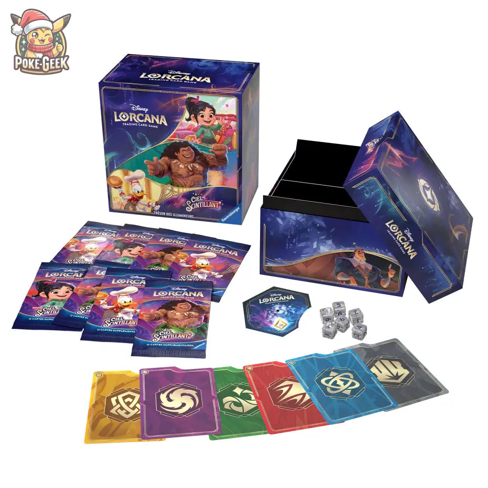 Disney Lorcana Jcc: Ciel Scintillant - Le Trésor Des Illumineurs Fr