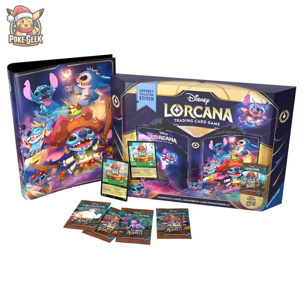 Disney Lorcana JCC : La Mer Azurite - Coffret Collector Stitch - FR - Poke-Geek