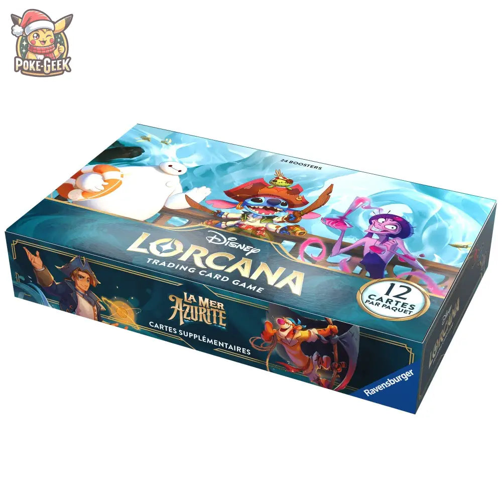 Disney Lorcana JCC : La Mer Azurite - Display de Boosters (24 Boosters) - FR - Poke-Geek