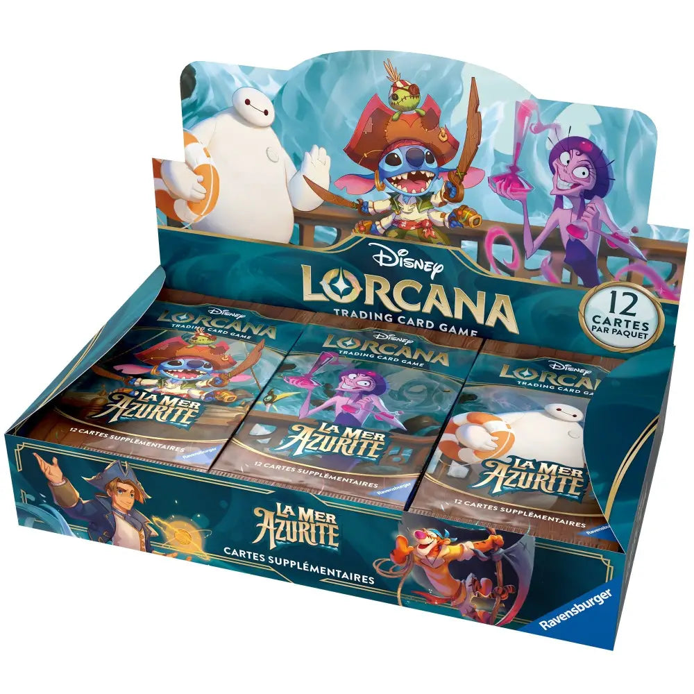 Disney Lorcana Jcc: La Mer Azurite - Display De Boosters (24 Boosters) Fr