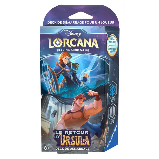 Disney Lorcana JCC : Le Retour d’Ursula - Deck de Démarrage Anna et Hercule - FR