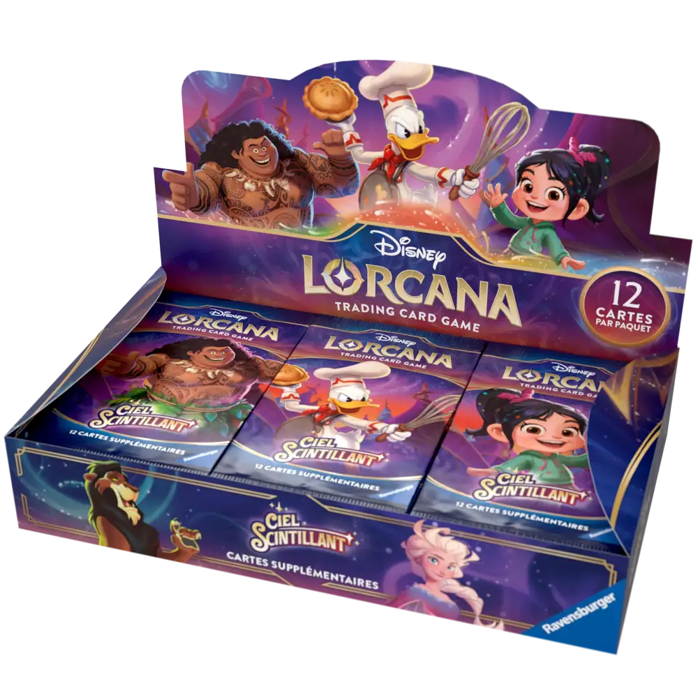 DISPLAY DE 24 BOOSTERS DISNEY LORCANA – CIEL SCINTILLANT - FR - Poke-Geek