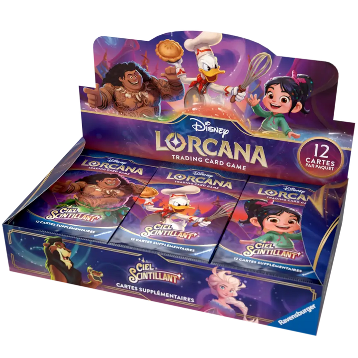 DISPLAY DE 24 BOOSTERS DISNEY LORCANA – CIEL SCINTILLANT - FR