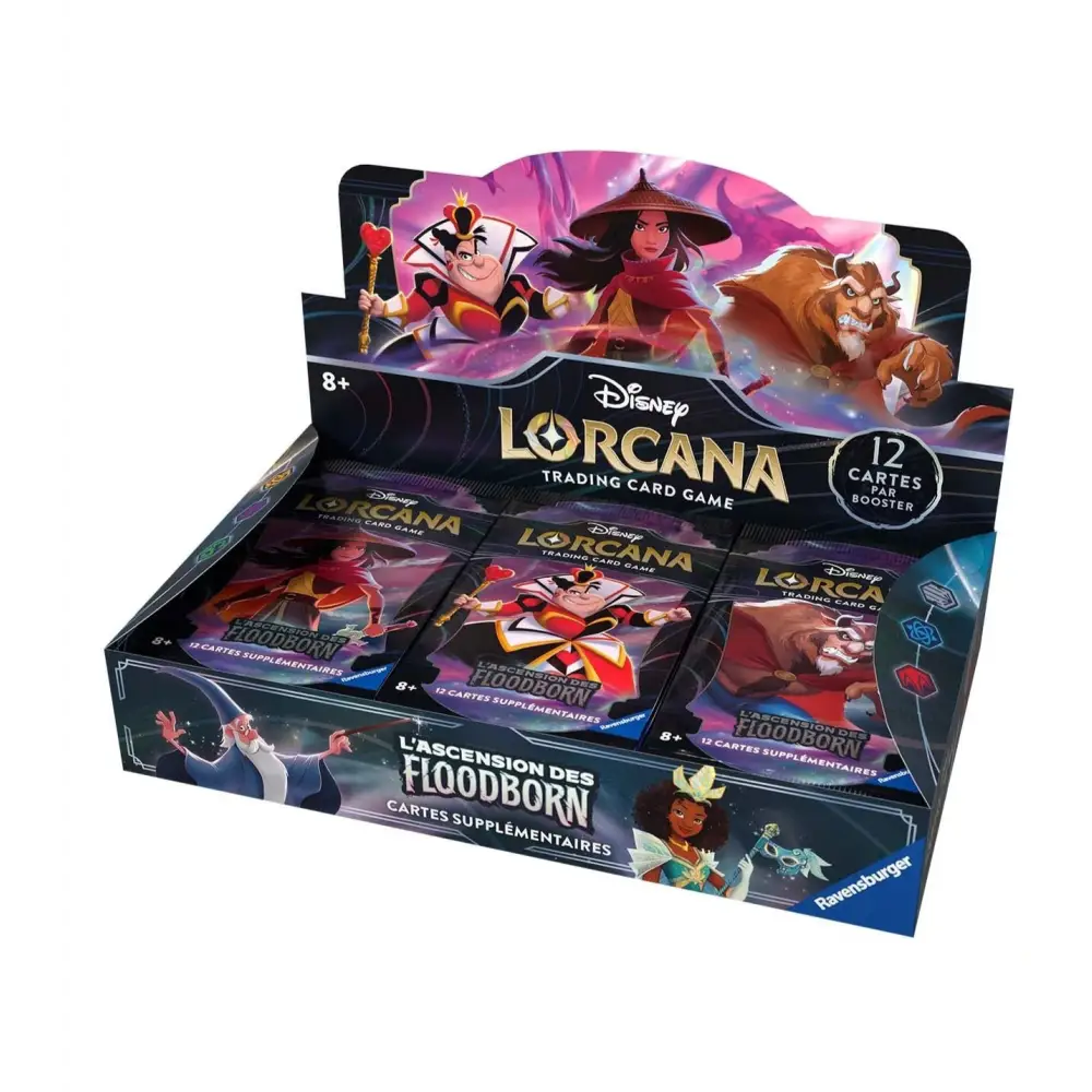DISPLAY DE 24 BOOSTERS DISNEY LORCANA – L’ascension des Floodborn - Poke-Geek
