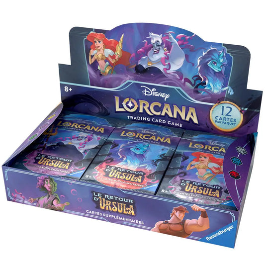 DISPLAY DE 24 BOOSTERS DISNEY LORCANA – Le Retour d’Ursula - FR