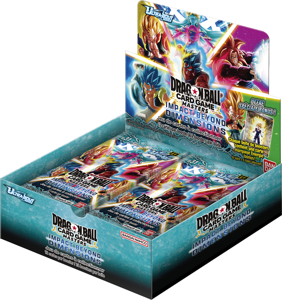 Display Dragon Ball Super Card Game Masters Ultra-Bout 04 Impact Beyond Dimensions DBS-B31 français – 24 boosters