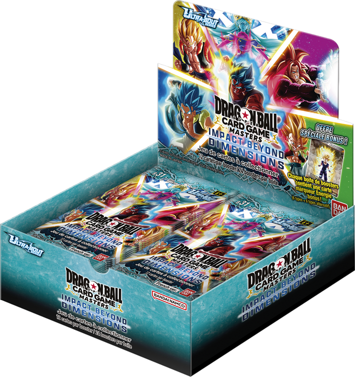 Dragon Ball Super Card Game Masters – Ultra-Bout Series 04: Impact Beyond Dimensions [DBS-B31] – Französisches 24-Booster-Display