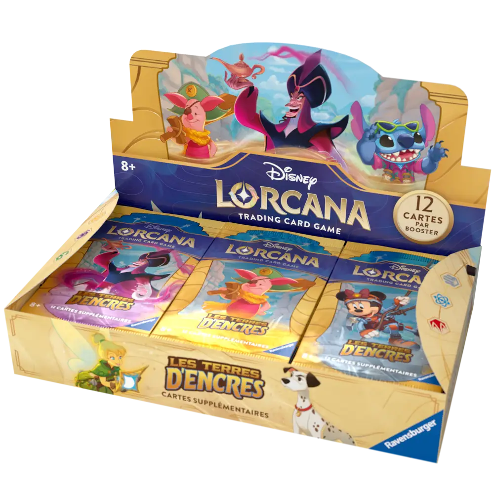 Display - Lorcana - Chapitre 3 - Les Terres d'Encres - 24 Boosters - Scellé - Français - Poke-Geek