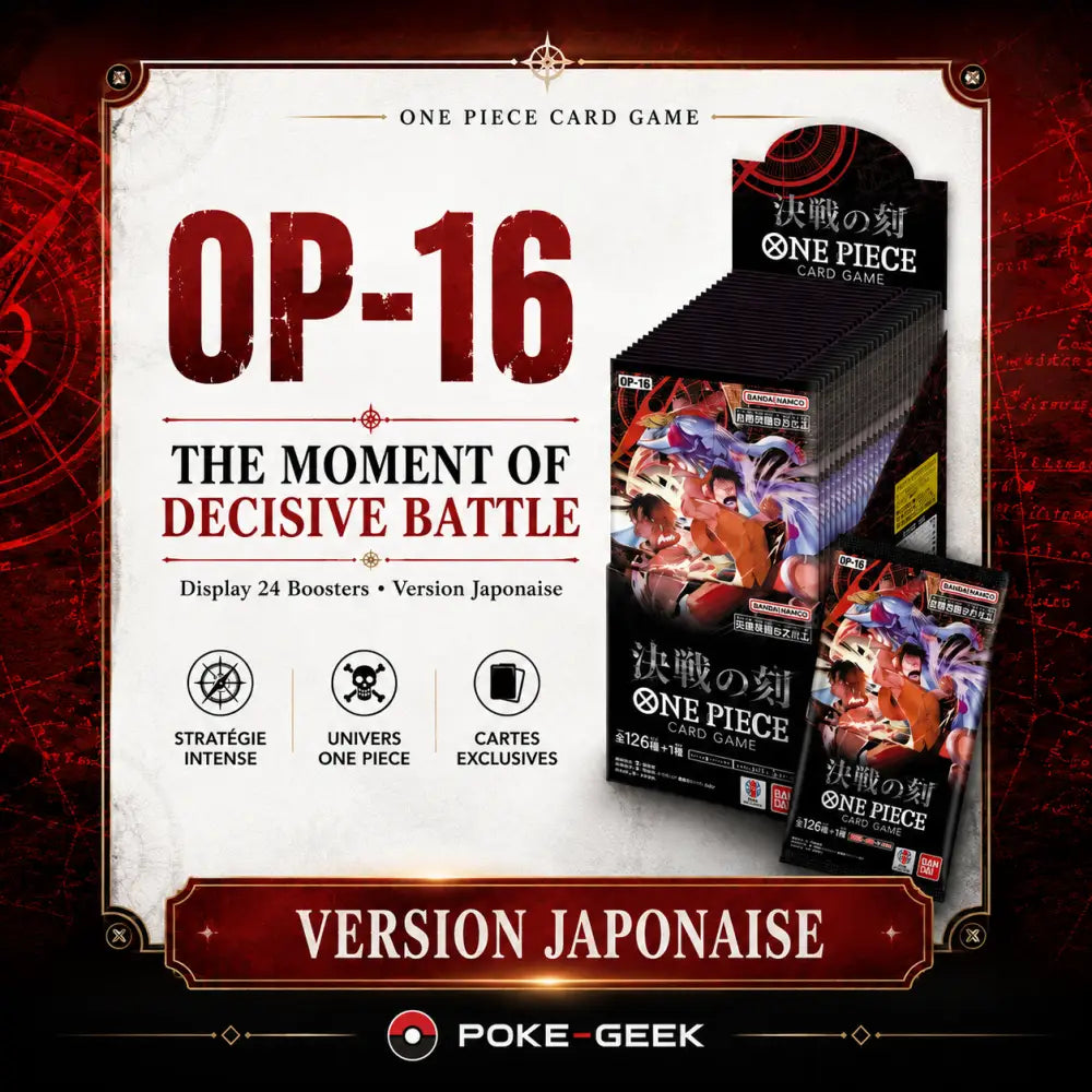 Display One Piece Card Game OP-16 – The Moment of Decisive Battle – Japonais - Poke-Geek