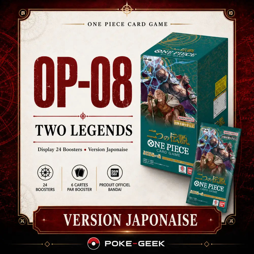 Display One Piece OP-08 Two Legends – 24 Boosters – Japonais - Poke-Geek