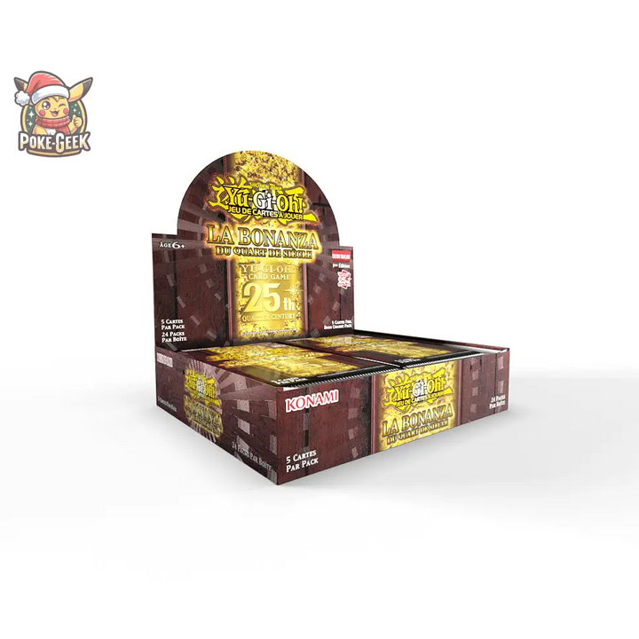 Display Yu-Gi-Oh! La Bonanza du Quart de Siècle – 24 Boosters – Français