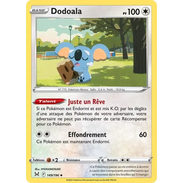 Dodoala - EB Origine Perdue - 149/196 - Poke-Geek