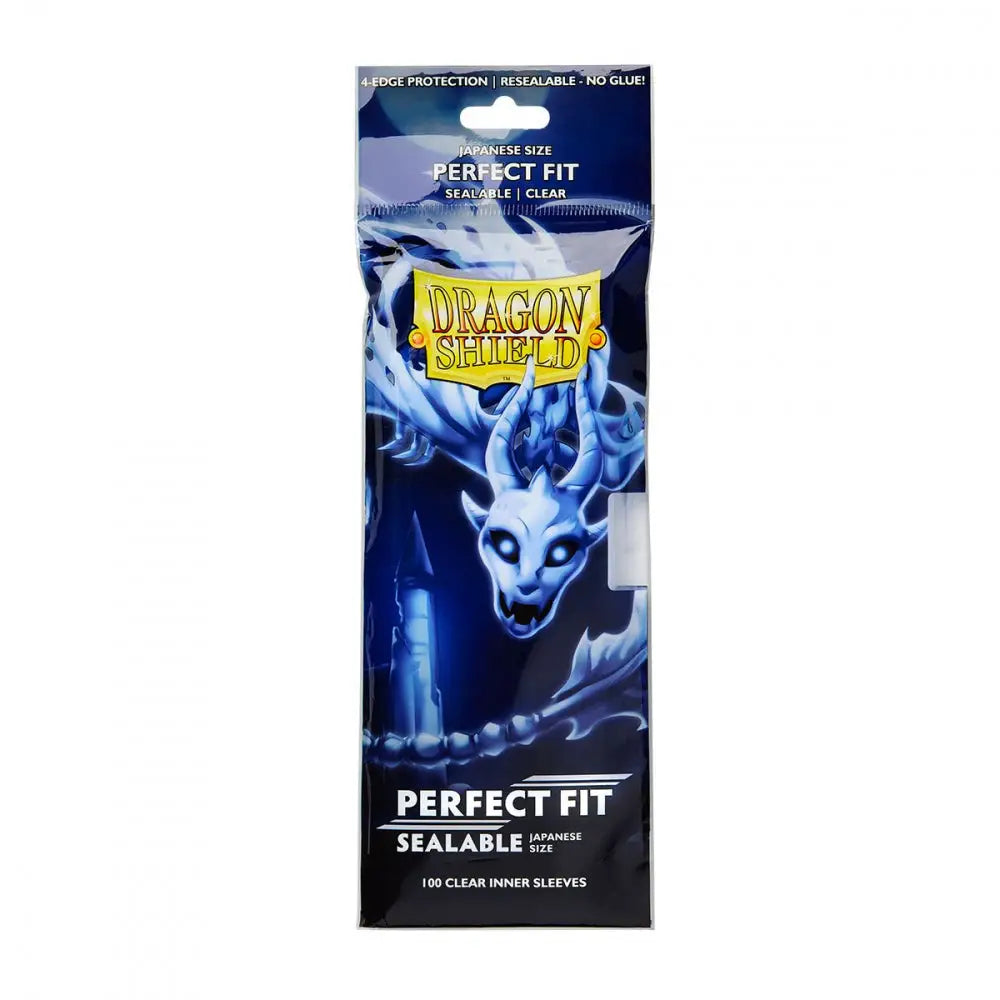 Dragon Shield - Protèges Cartes - Perfect Fit Sealable - Transparent - par 100 - Poke-Geek