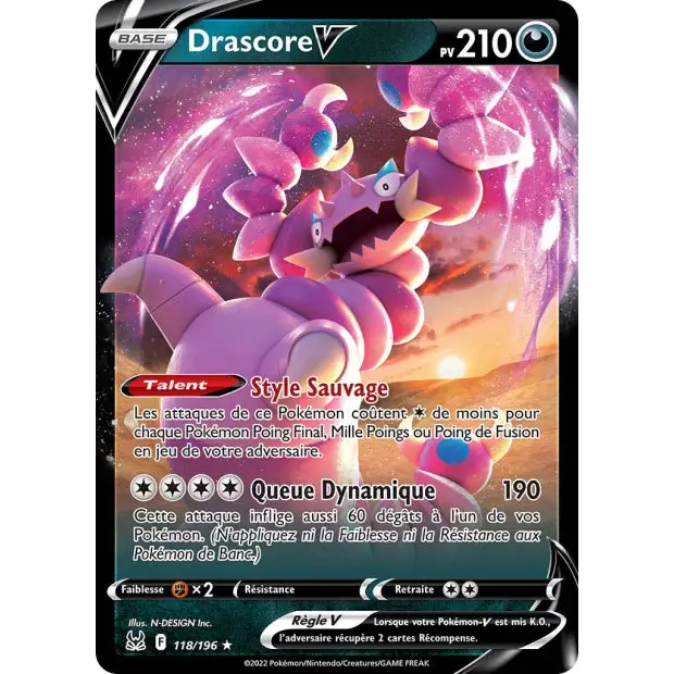 Drascore V - EB Origine Perdue - 118/196 - Poke-Geek