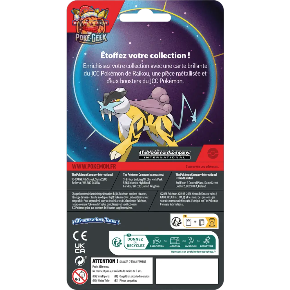 Duo Pack 2 Boosters Raikou (MEG FR 048/132) – Pokémon JCC – Français - Poke-Geek