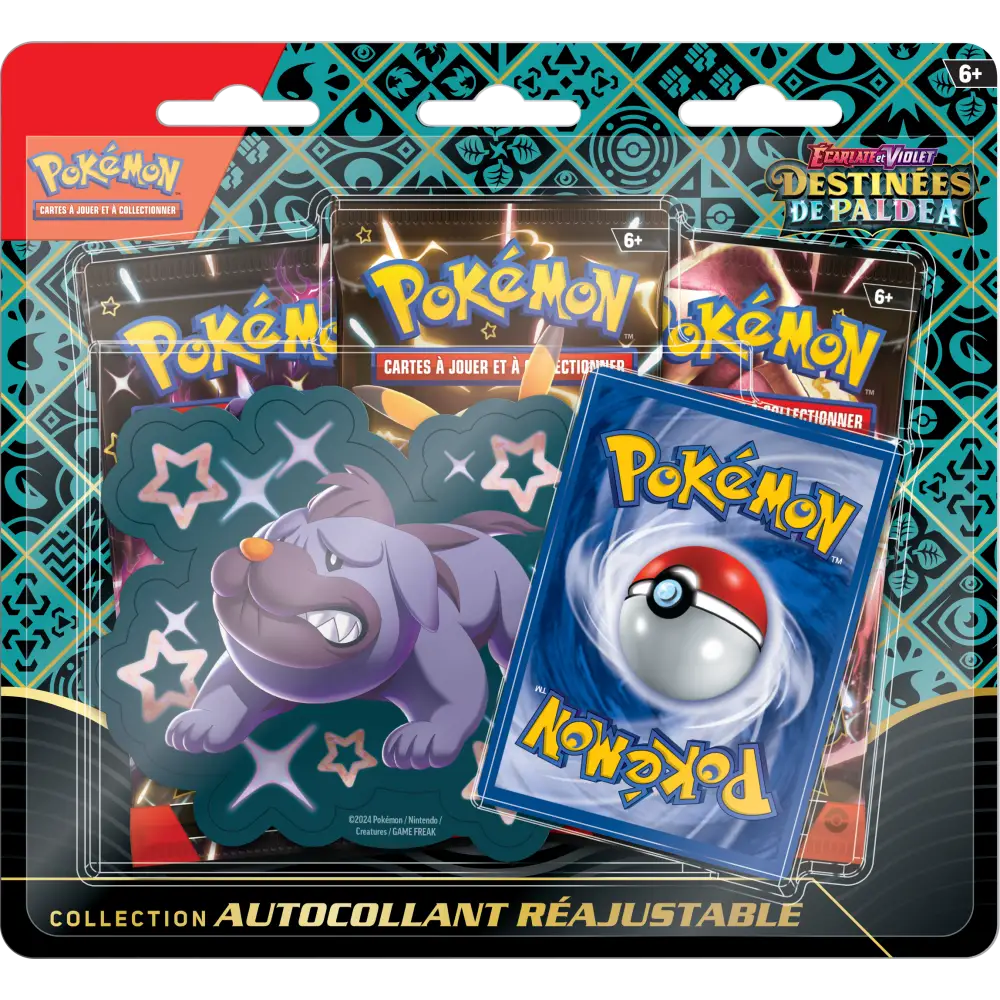 ÉCARLATE ET VIOLET - COLLECTION AUTOCOLLANT RÉAJUSTABLE DESTINÉES DE PALDEA GRONDOGUE - Précommande 01/02/2024 - Poke-Geek