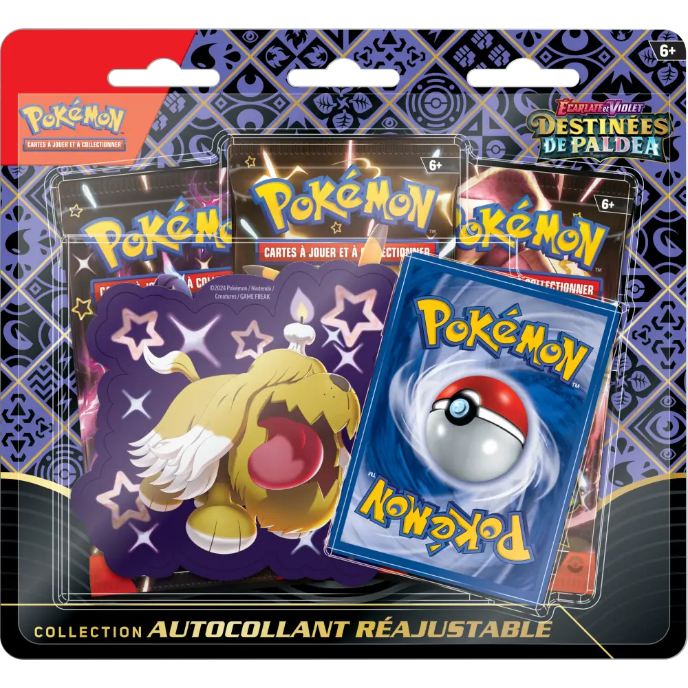 ÉCARLATE ET VIOLET - COLLECTION AUTOCOLLANT RÉAJUSTABLE DESTINÉES DE PALDEA TOUTOMBE - Précommande 01/02/2024 - Poke-Geek