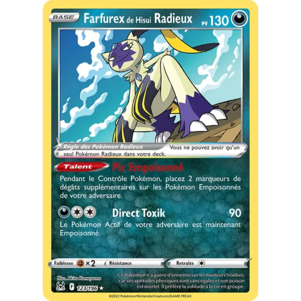 Farfurex de Hisui Radieux - EB Origine Perdue - 123/196 - Poke-Geek