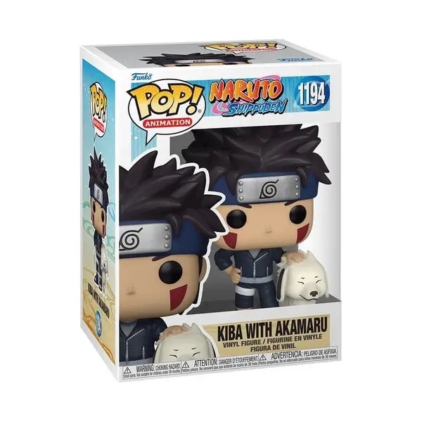 Funko Pop! Animation: Naruto Shippuden - Kiba (with Akamaru) - Poke-Geek