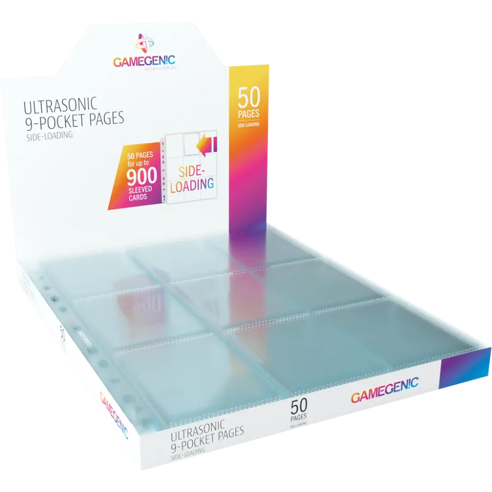 Gamegenic – Ultrasonic 9-Pocket Pages Sideloading – Pack de 50 - Poke-Geek