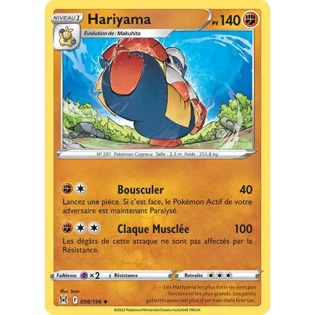 Hariyama - EB Origine Perdue - 98/196