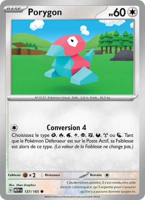 Porygon 137/165 — EV03.5 — 151