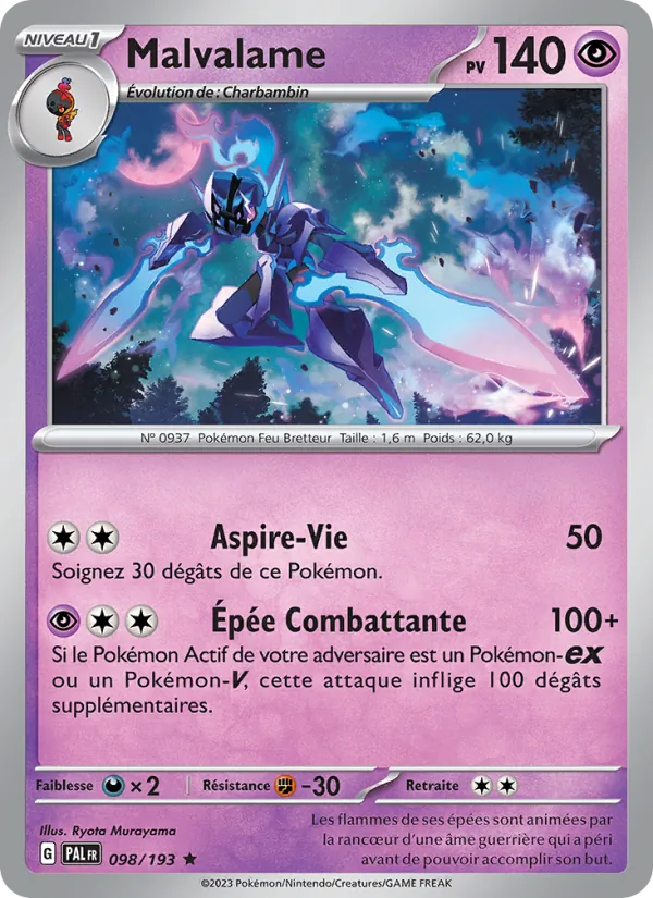 Malvalame 98/193 — EV02 – Évolutions à Paldea — Carte Pokémon française