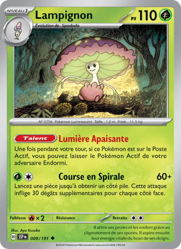 Lampignon 9/191 — EV08 – Étincelles Déferlantes — Carte Pokémon française