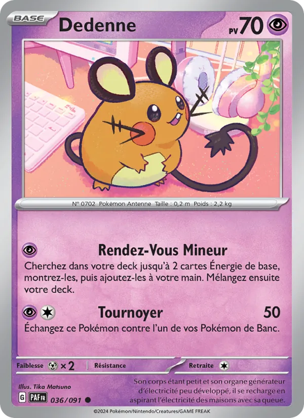 Dedenne 36/91 — EV04.5 – Destinées de Paldea