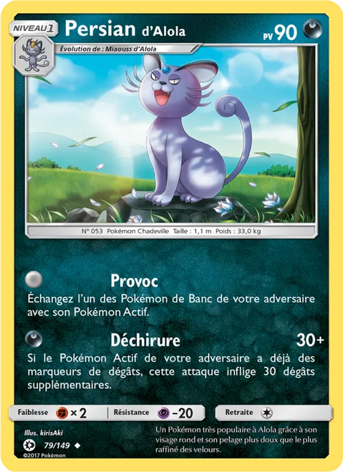 Persian d’Alola 79/149 — SL1 – Soleil et Lune