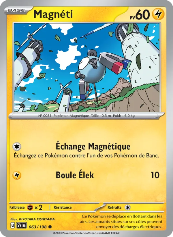 Magnéti 63/198 — EV01 – Écarlate et Violet — Carte Pokémon française