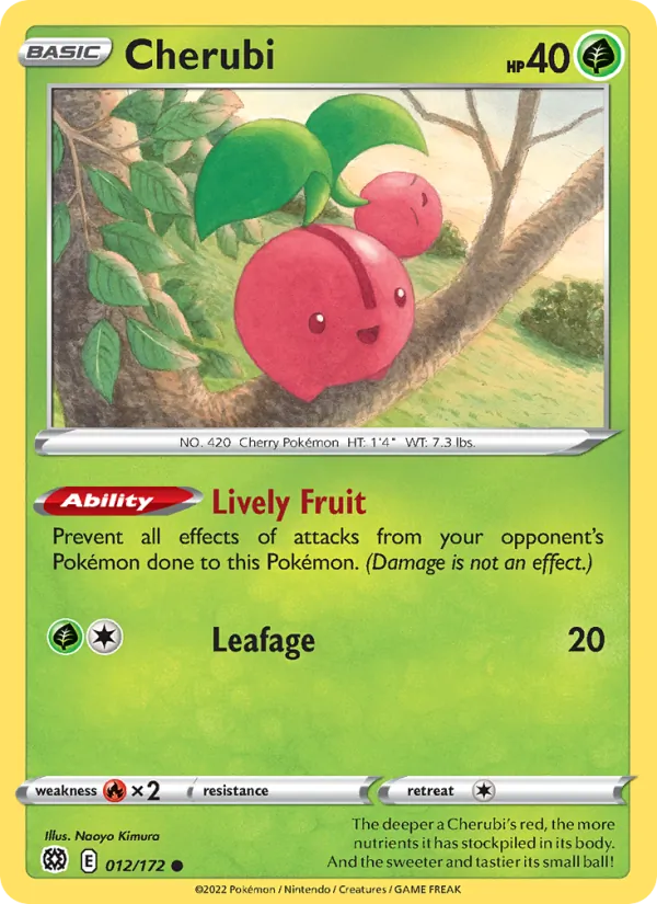 Ceribou 12/172 — SWSH9 – Brilliant Stars — Carte Pokémon anglaise