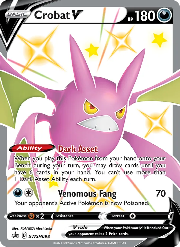 Nostenfer V SWSH098/307 — SWSHP – SWSH Black Star Promos — Carte Pokémon anglaise