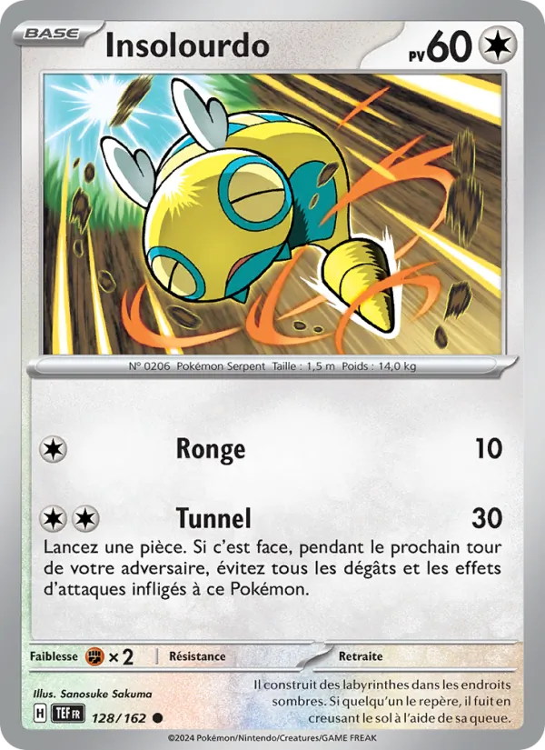 Insolourdo 128/162 — EV05 – Forces Temporelles — Carte Pokémon française