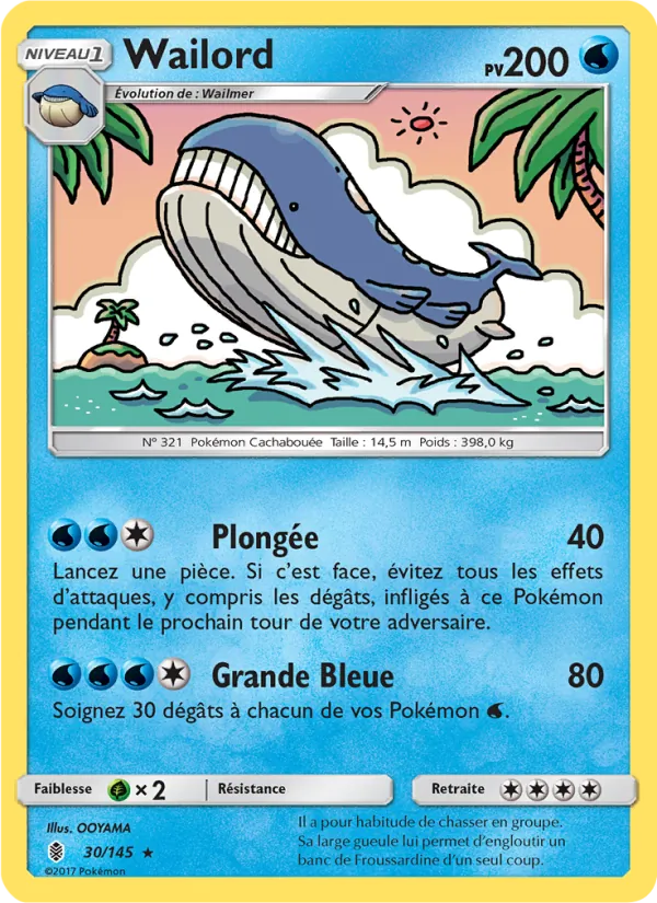 Wailord 30/145 — SL2 – Gardiens Ascendants