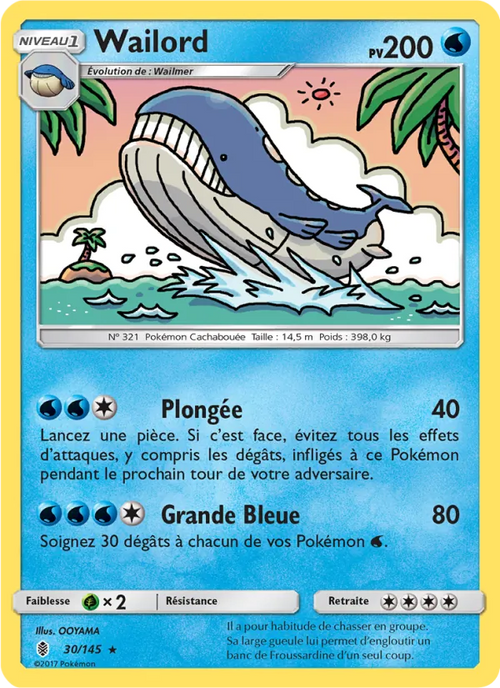 Wailord 30/145 — SL2 – Gardiens Ascendants