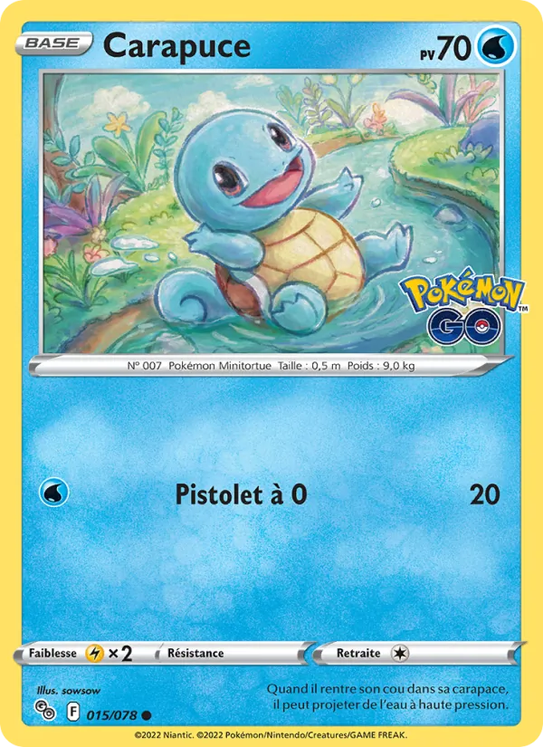 Carapuce 15/78 — EB10.5 Pokemon GO